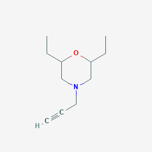 molecular formula C11H19NO B13200132 2,6-Diethyl-4-(prop-2-yn-1-yl)morpholine 