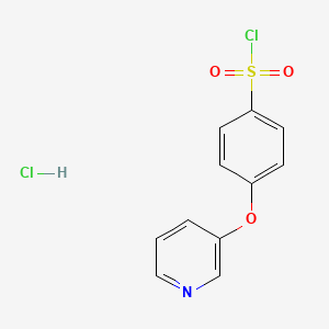 4-(Pyridin-3-yloxy)benzene-1-sulfonyl chloride hydrochloride