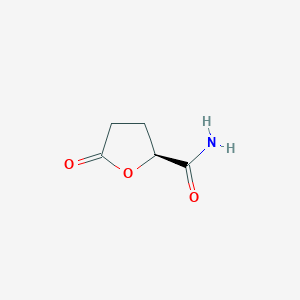 molecular formula C5H7NO3 B13200198 (2S)-5-Oxooxolane-2-carboxamide 
