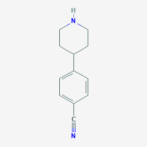 molecular formula C12H14N2 B132002 4-(4'-Cyanophenyl)piperidine CAS No. 149554-06-3