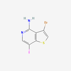 3-Bromo-7-iodothieno[3,2-C]pyridin-4-amine