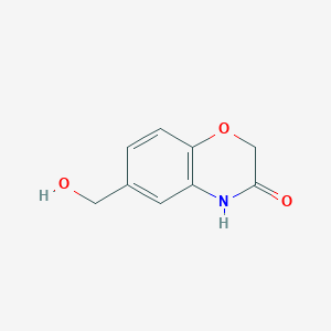 molecular formula C9H9NO3 B1320030 6-(hydroxymethyl)-2H-benzo[b][1,4]oxazin-3(4H)-one CAS No. 615568-17-7