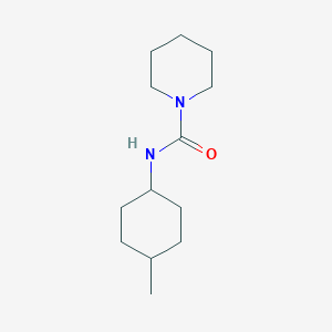 molecular formula C13H24N2O B13200367 N-[(1R,4r)-4-methylcyclohexyl]piperidine-1-carboxamide 