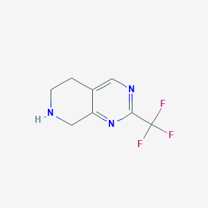molecular formula C8H8F3N3 B1320039 2-(Trifluoromethyl)-5,6,7,8-tetrahydropyrido[3,4-d]pyrimidine CAS No. 647863-02-3