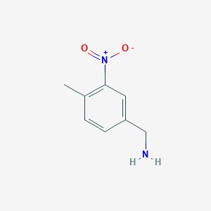 molecular formula C8H10N2O2 B1320050 (4-Methyl-3-nitrophenyl)methanamine CAS No. 623155-53-3