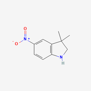 molecular formula C10H12N2O2 B1320055 3,3-Dimethyl-5-nitroindoline CAS No. 848047-43-8