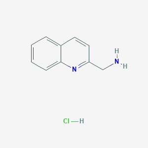 molecular formula C10H11ClN2 B1320066 (2-Quinolyl)methylamine hydrochloride CAS No. 861036-67-1