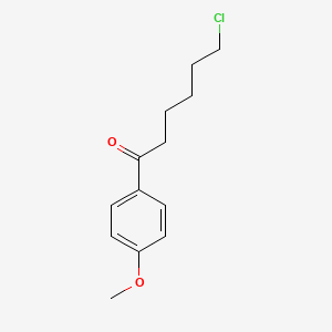 molecular formula C13H17ClO2 B1320074 6-Chloro-1-(4-methoxyphenyl)-1-oxohexane CAS No. 278619-91-3