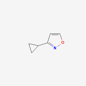 molecular formula C6H7NO B1320078 3-Cyclopropylisoxazole CAS No. 1597989-56-4