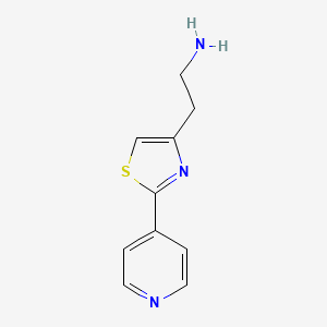 2-[2-(4-Pyridinyl)-1,3-thiazol-4-YL]ethanamine