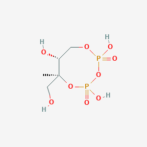 molecular formula C5H12O9P2 B132008 2C-Methyl-D-erythritol 2,4-cyclodiphosphate CAS No. 143488-44-2