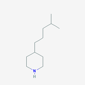 molecular formula C11H23N B13200819 4-(4-Methylpentyl)piperidine 