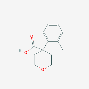 molecular formula C13H16O3 B1320097 4-o-Tolyl-tetrahydro-pyran-4-carboxylic acid CAS No. 3648-77-9