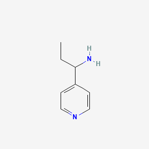 molecular formula C8H12N2 B1320105 1-(Pyridin-4-yl)propan-1-amine CAS No. 60289-68-1