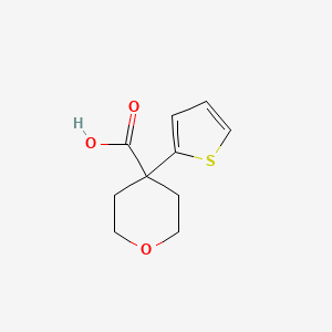 molecular formula C10H12O3S B1320107 4-(Thiophen-2-yl)oxane-4-carboxylic acid CAS No. 880166-18-7