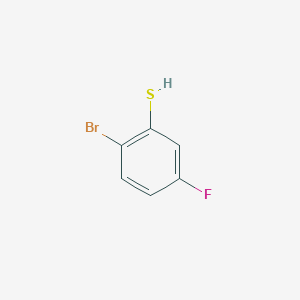 molecular formula C6H4BrFS B1320109 2-Bromo-5-fluorothiophenol CAS No. 55389-14-5