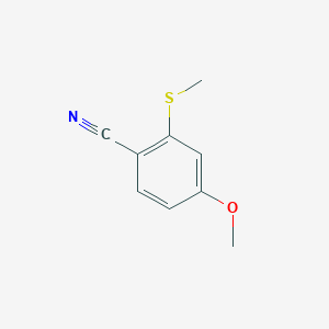molecular formula C9H9NOS B1320115 4-Methoxy-2-(methylsulfanyl)benzonitrile CAS No. 176107-19-0