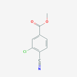 molecular formula C9H6ClNO2 B1320116 Methyl 3-chloro-4-cyanobenzoate CAS No. 214759-66-7