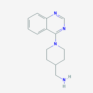 molecular formula C14H18N4 B1320118 [(1-Quinazolin-4-ylpiperidin-4-yl)methyl]amine 