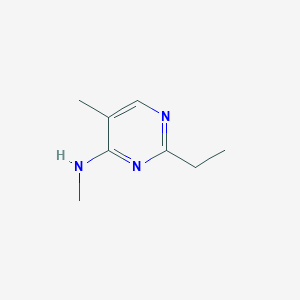 molecular formula C8H13N3 B13201191 2-Ethyl-N,5-dimethylpyrimidin-4-amine 