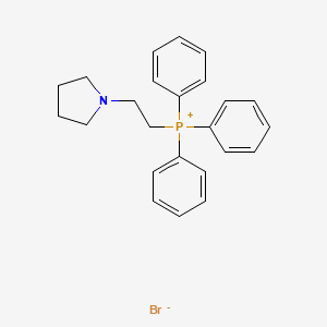 molecular formula C24H27BrNP B1320123 Triphenyl[2-(pyrrolidin-1-yl)ethyl]phosphanium bromide CAS No. 23072-03-9
