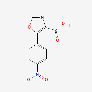 molecular formula C10H6N2O5 B1320127 5-(4-Nitrophenyl)oxazole-4-carboxylic acid CAS No. 914220-30-7