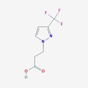 molecular formula C7H7F3N2O2 B1320128 3-(3-Trifluoromethyl-pyrazol-1-yl)-propionic acid CAS No. 1006319-37-4