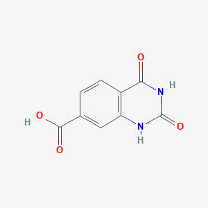 molecular formula C9H6N2O4 B1320144 2,4-Dihydroxyquinazoline-7-carboxylic acid CAS No. 864293-00-5