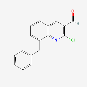molecular formula C17H12ClNO B1320153 8-Benzyl-2-chloroquinoline-3-carbaldehyde CAS No. 917746-57-7