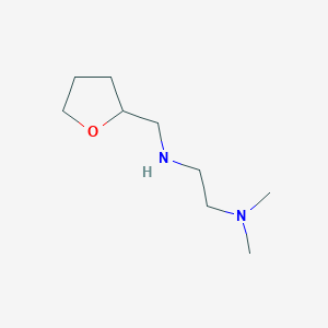 molecular formula C9H20N2O B1320156 [2-(二甲氨基)乙基](氧杂环-2-基甲基)胺 CAS No. 915921-74-3
