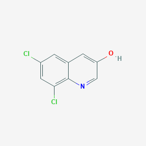 molecular formula C9H5Cl2NO B13201582 6,8-Dichloroquinolin-3-ol 
