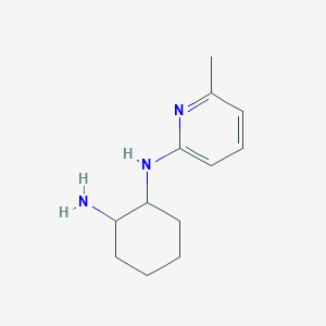 molecular formula C12H19N3 B13201637 N1-(6-methylpyridin-2-yl)cyclohexane-1,2-diamine 