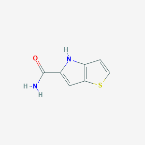 molecular formula C7H6N2OS B1320164 4H-噻吩并[3,2-b]吡咯-5-甲酰胺 CAS No. 881888-43-3