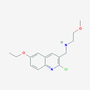 molecular formula C15H19ClN2O2 B1320165 N-((2-Chloro-6-ethoxyquinolin-3-yl)methyl)-2-methoxyethanamine CAS No. 917748-03-9