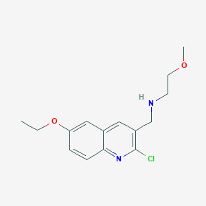 molecular formula C15H19ClN2O2 B1320165 (2-Chloro-6-ethoxy-quinolin-3-ylmethyl)-(2-methoxy-ethyl)-amine CAS No. 917748-03-9