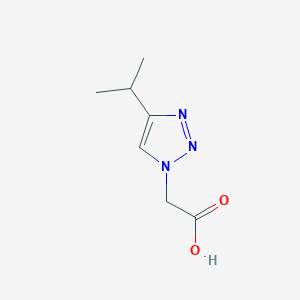 molecular formula C7H11N3O2 B1320170 2-(4-异丙基-1H-1,2,3-三唑-1-基)乙酸 CAS No. 887405-34-7
