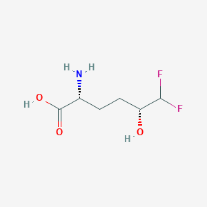molecular formula C6H11F2NO3 B13201714 (2R,5R)-2-amino-6,6-difluoro-5-hydroxyhexanoic acid 