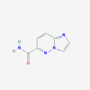 molecular formula C7H6N4O B132018 Imidazo[1,2-b]pyridazine-6-carboxamide CAS No. 159045-50-8