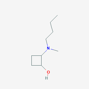 molecular formula C9H19NO B13201859 2-[Butyl(methyl)amino]cyclobutan-1-ol 