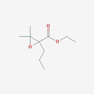 molecular formula C10H18O3 B13201908 Ethyl 3,3-dimethyl-2-propyloxirane-2-carboxylate CAS No. 5445-27-2