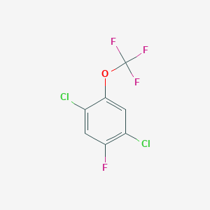molecular formula C7H2Cl2F4O B1320193 1,4-Dichloro-2-fluoro-5-(trifluoromethoxy)benzene 