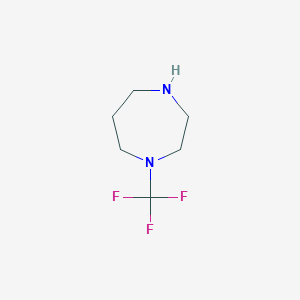 molecular formula C6H11F3N2 B13201971 1-(Trifluoromethyl)-1,4-diazepane 