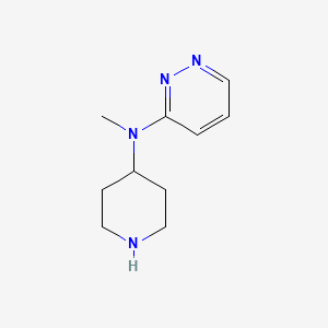molecular formula C10H16N4 B13202034 N-Methyl-N-(piperidin-4-yl)pyridazin-3-amine 