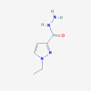 molecular formula C6H10N4O B1320205 1-ethyl-1H-pyrazole-3-carbohydrazide CAS No. 1006334-35-5