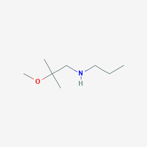 molecular formula C8H19NO B13202062 (2-Methoxy-2-methylpropyl)(propyl)amine 