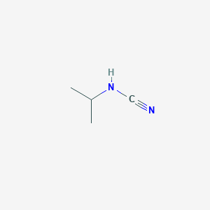 molecular formula C4H8N2 B13202089 Cyano(propan-2-yl)amine 