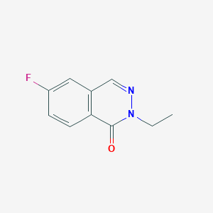 molecular formula C10H9FN2O B13202204 2-Ethyl-6-fluoro-1,2-dihydrophthalazin-1-one 