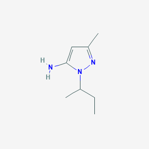molecular formula C8H15N3 B1320225 1-叔丁基-3-甲基-1H-吡唑-5-胺 CAS No. 90206-23-8