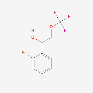 molecular formula C9H8BrF3O2 B13202257 1-(2-Bromophenyl)-2-(trifluoromethoxy)ethan-1-ol 