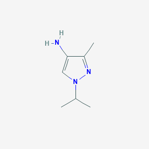 molecular formula C7H13N3 B1320228 1-Isopropyl-3-methyl-1H-pyrazol-4-amine CAS No. 29751-98-2